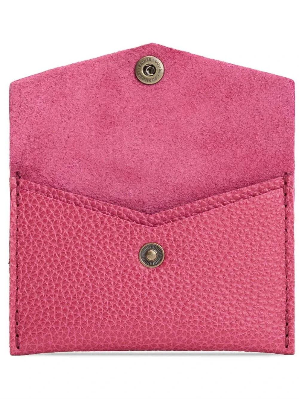 Portland leather Mini Envelope Wallet (wild rose pink) - Picture 4 of 4